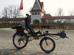 Liegerad am Bahnhof Bad Saarow