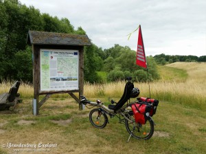 Mit dem Azub Six Liegerad auf dem Oderradweg